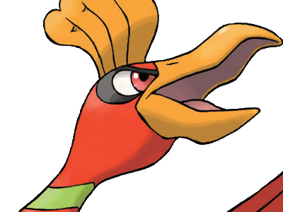 ho-oh ho oh houou pokemon pkm legendaire type feu vol 2g johto arcenciel