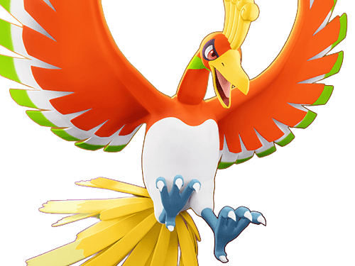 ho-oh ho oh houou pokemon pkm legendaire type feu vol 2g johto arcenciel
