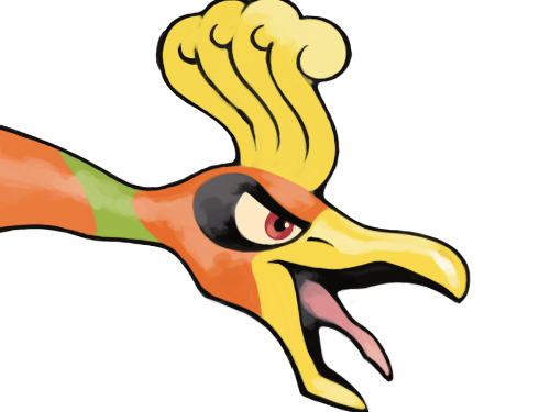 ho-oh ho oh houou pokemon pkm legendaire type feu vol 2g johto arcenciel