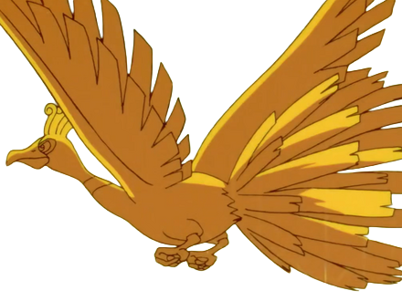 ho-oh ho oh houou pokemon pkm legendaire type feu vol 2g johto arcenciel