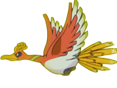 ho-oh ho oh houou pokemon pkm legendaire type feu vol 2g johto arcenciel