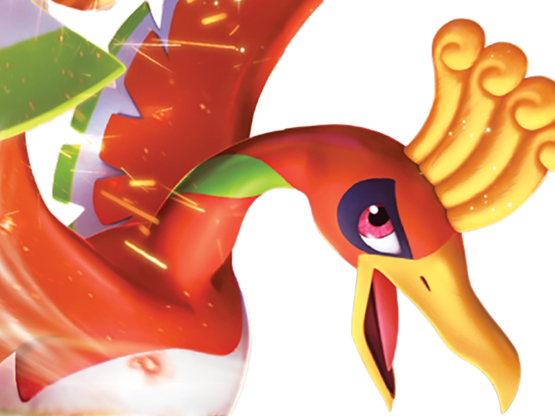 ho-oh ho oh houou pokemon pkm legendaire type feu vol 2g johto arcenciel