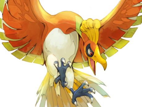 ho-oh ho oh houou pokemon pkm legendaire type feu vol 2g johto arcenciel