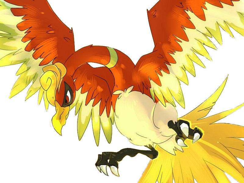 ho-oh ho oh houou pokemon pkm legendaire type feu vol 2g johto arcenciel