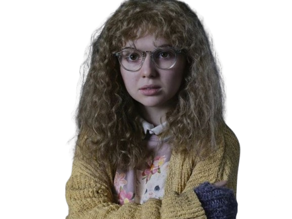 samantha lynn sammi hanratty actrice americaine misty quigley yellowjackets ado teen blonde lunettes
