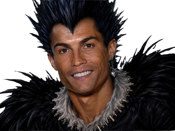 cr7 cristiano ronaldo ryuk death note dieu mort paz ent qlf