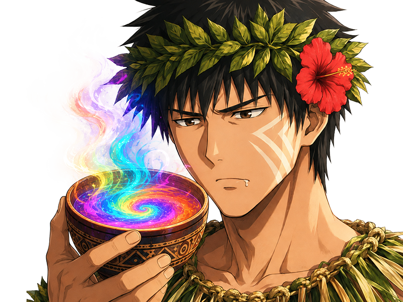 sam deter alola alolien agent traditionnel rituel chaman road potion defonce drogue
