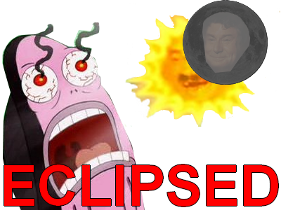 eclipse solaire eclipsed soleil lune yeux brule crame bob eponge poisson aveugle retine owned
