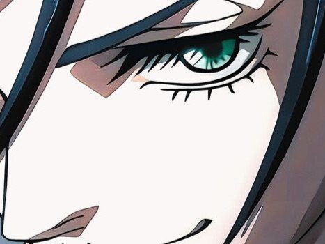 Sticker brunhilde record of ragnarok brunehilde cheveux bleu nuit yeux vert broche aile bloop par PubliusOvidius