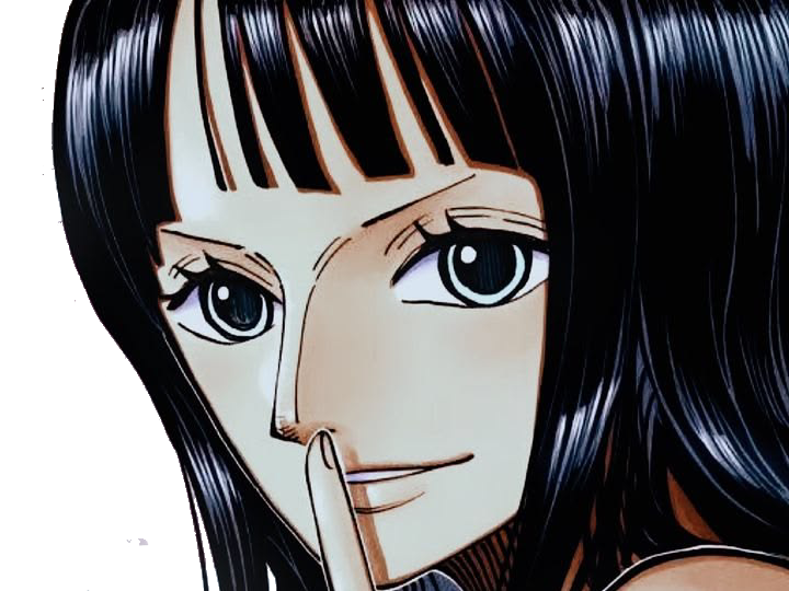 nico robin one piece cheveux noir yeux bleu frange ninon fic bloop