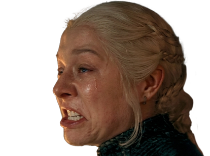 rhaenyra targaryen colere pleure chouine hotd house dragon larme gneu fache got game throne