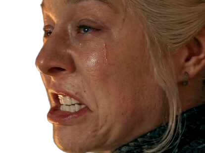 rhaenyra targaryen colere pleure chouine hotd house dragon larme gneu fache got game throne zoom