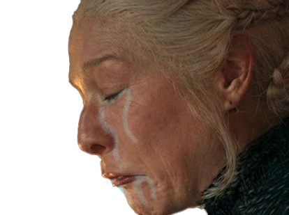 rhaenyra targaryen colere pleure chouine hotd house dragon larme gneu fache got game throne bave