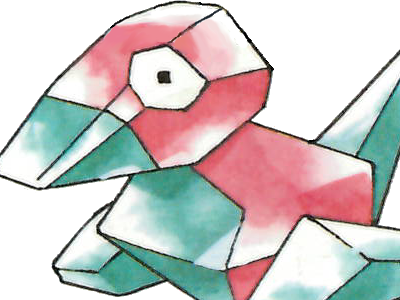 porygon pokemon pkm jeu anime type normal 1g kanto virtuel