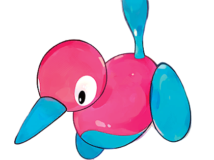 porygon2 porygon 2 pokemon pkm jeu anime type normal 2g johto virtuel