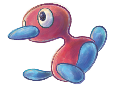 porygon2 porygon 2 pokemon pkm jeu anime type normal 2g johto virtuel