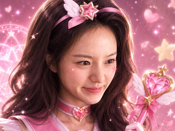 park gyu young mignonne cute magical girl coreenne magie pouvoir bienveillante zoom