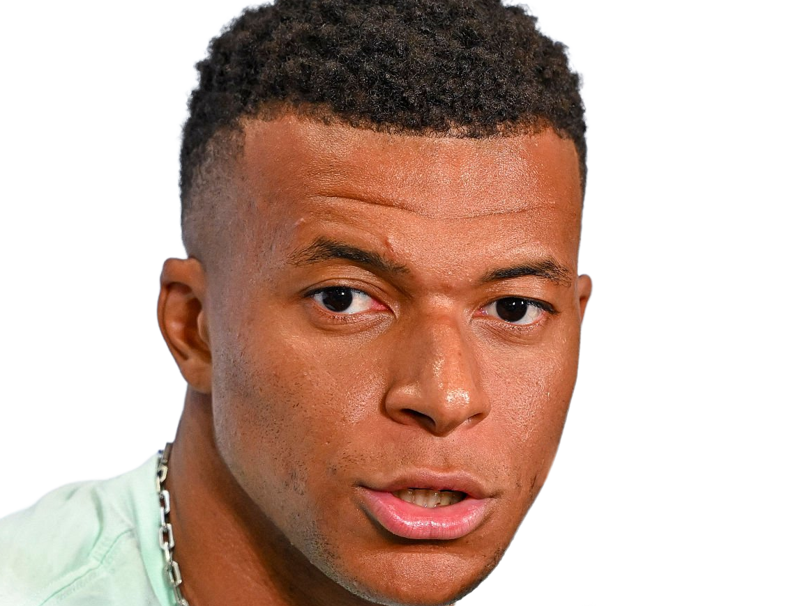 Sticker kylian mbappe homme sportif footballeur francais brun yeux marrons black noir capitaine vingtaine vingtenaire 2026 par Dark-63