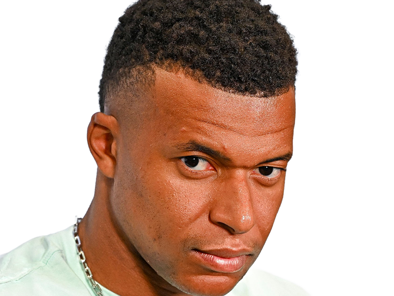 Sticker kylian mbappe homme sportif footballeur francais brun yeux marrons black noir capitaine vingtaine vingtenaire 2026 par Dark-63