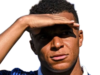 Sticker kylian mbappe homme sportif footballeur francais brun yeux marrons black noir capitaine vingtaine vingtenaire 2026 par Dark-63