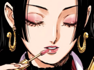 boa-hancock-one-piece-cheveux-noir-yeux-bleu-boucles-oreille-serpent-fic-bloop