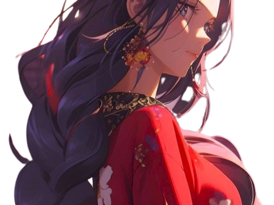 boa hancock one piece cheveux noir yeux bleu boucles oreille serpent fic bloop kimono yukata