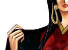 boa-hancock-one-piece-cheveux-noir-yeux-bleu-boucles-oreille-serpent-fic-bloop-kimono-yukata