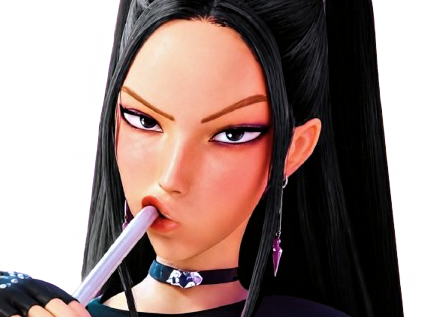 kpop demon hunters mira drink boit mignonne cute badass dark style grimace coreenne belle