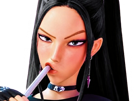 kpop-demon-hunters-mira-drink-boit-mignonne-cute-badass-dark-style-grimace-coreenne-belle