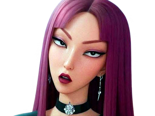kpop demon hunters mira drink badass dark style coreenne belle regard