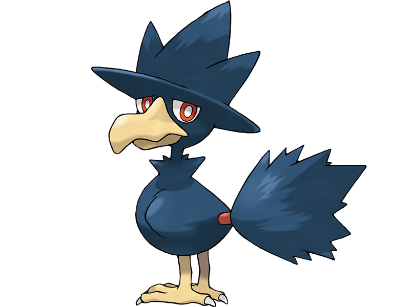 cornebre murkrow yamikarasu pokemon pkm jeu anime type tenebres vol 2g johto obscurite