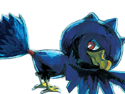 cornebre murkrow yamikarasu pokemon pkm jeu anime type tenebres vol 2g johto obscurite