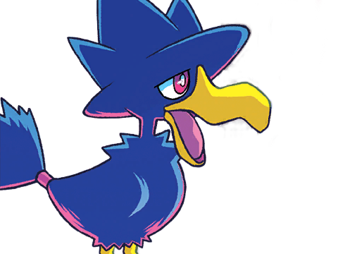 cornebre murkrow yamikarasu pokemon pkm jeu anime type tenebres vol 2g johto obscurite