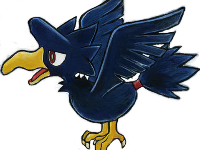 cornebre murkrow yamikarasu pokemon pkm jeu anime type tenebres vol 2g johto obscurite
