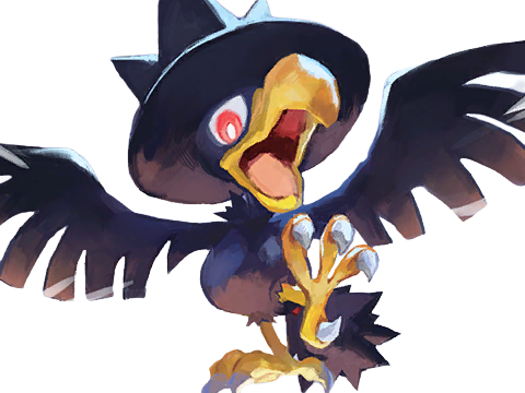 cornebre murkrow yamikarasu pokemon pkm jeu anime type tenebres vol 2g johto obscurite