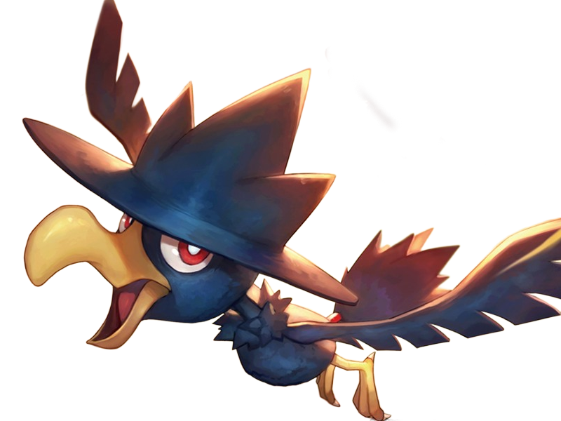 cornebre murkrow yamikarasu pokemon pkm jeu anime type tenebres vol 2g johto obscurite