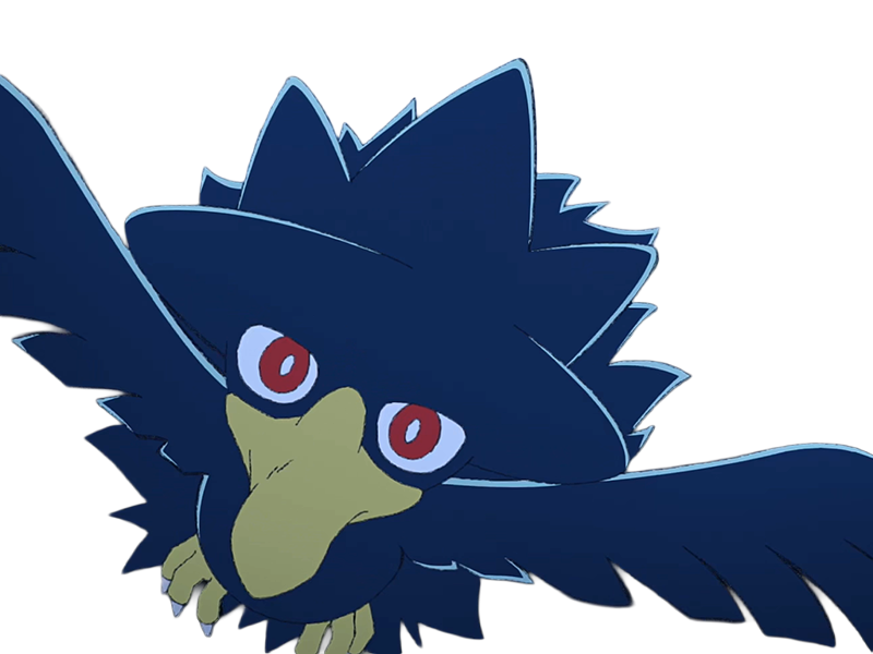 cornebre murkrow yamikarasu pokemon pkm jeu anime type tenebres vol 2g johto obscurite