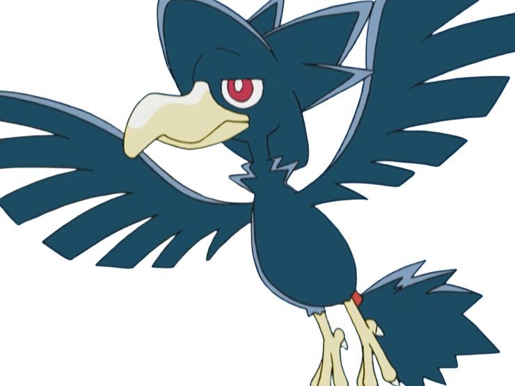 cornebre murkrow yamikarasu pokemon pkm jeu anime type tenebres vol 2g johto obscurite