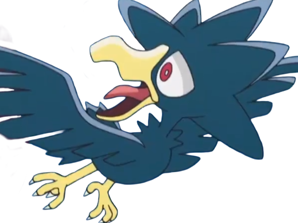 cornebre murkrow yamikarasu pokemon pkm jeu anime type tenebres vol 2g johto obscurite