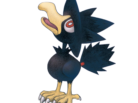 cornebre murkrow yamikarasu pokemon pkm jeu anime type tenebres vol 2g johto obscurite