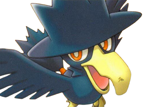 cornebre murkrow yamikarasu pokemon pkm jeu anime type tenebres vol 2g johto obscurite