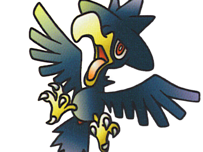 cornebre murkrow yamikarasu pokemon pkm jeu anime type tenebres vol 2g johto obscurite
