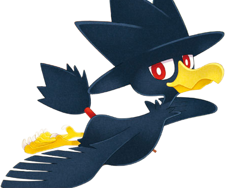 cornebre murkrow yamikarasu pokemon pkm jeu anime type tenebres vol 2g johto obscurite