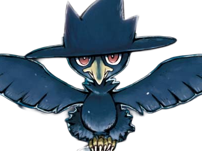 cornebre murkrow yamikarasu pokemon pkm jeu anime type tenebres vol 2g johto obscurite