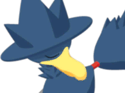 cornebre murkrow yamikarasu pokemon pkm jeu anime type tenebres vol 2g johto obscurite