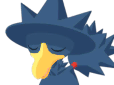 cornebre murkrow yamikarasu pokemon pkm jeu anime type tenebres vol 2g johto obscurite