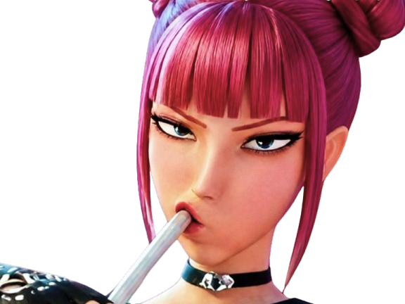 kpop demon hunters mira drink boit mignonne cute badass dark style grimace coreenne belle