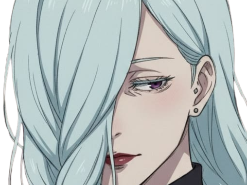 mei mei-mei jujutsu kaisen jjk cheveux blanc yeux violet tresse ade adelaide vizard fic bloop