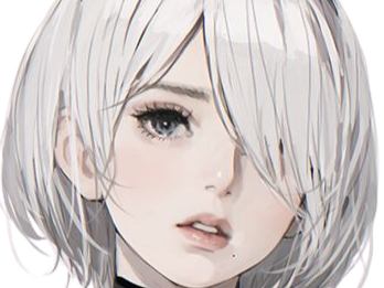 2b nier automata cheveux blanc yeux bleu opale de brienne fic bloop