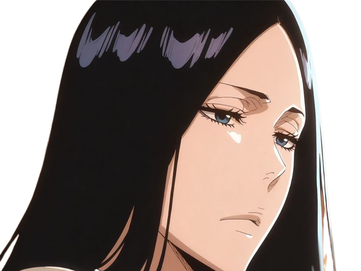 unohana retsu bleach cheveux noir yeux bleu uranie de broglie fic bloop